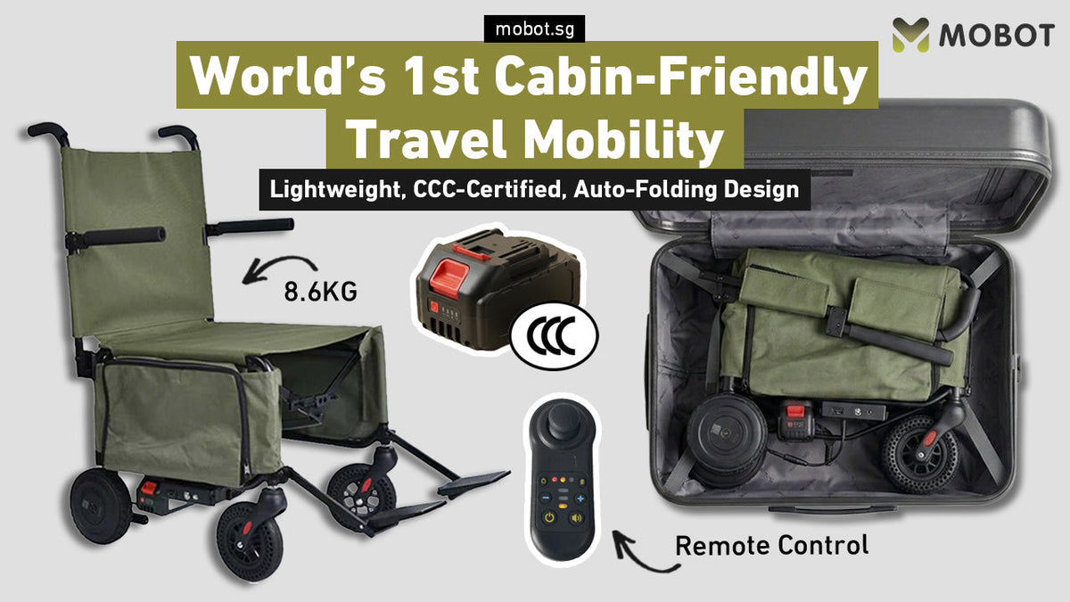 The World’s 1st Cabin-Friendly 8.6KG Electric Travel Chair Redefining Travel Mobility
