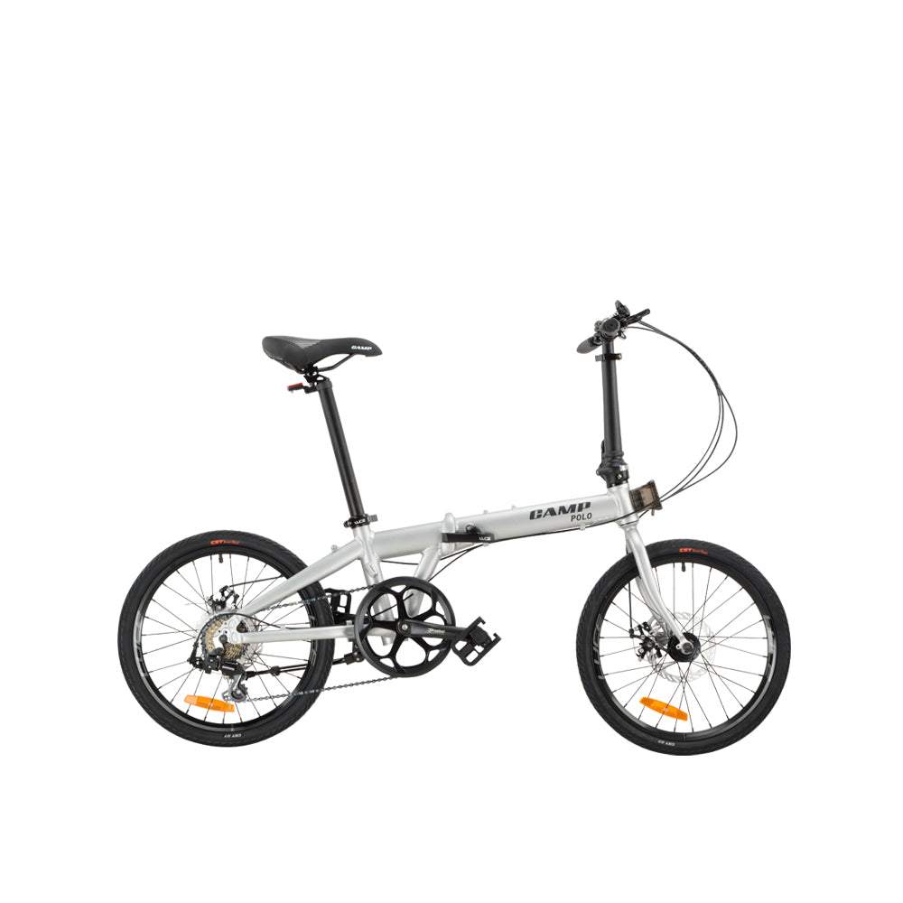 Speed Folding Bike with All the Basics CAMP Polo Foldable Bicycle