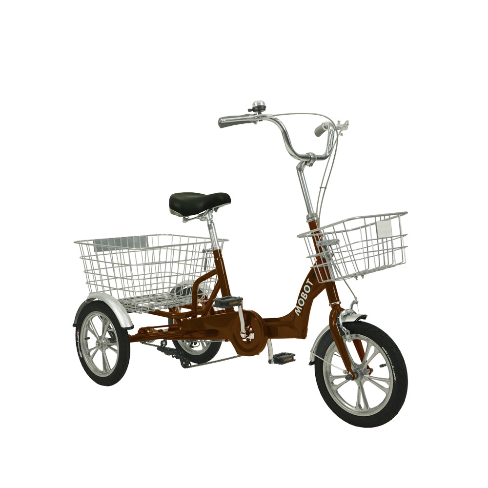 Foldable Three Wheeled Bicycles Stable SG Tricycle With Alarm
