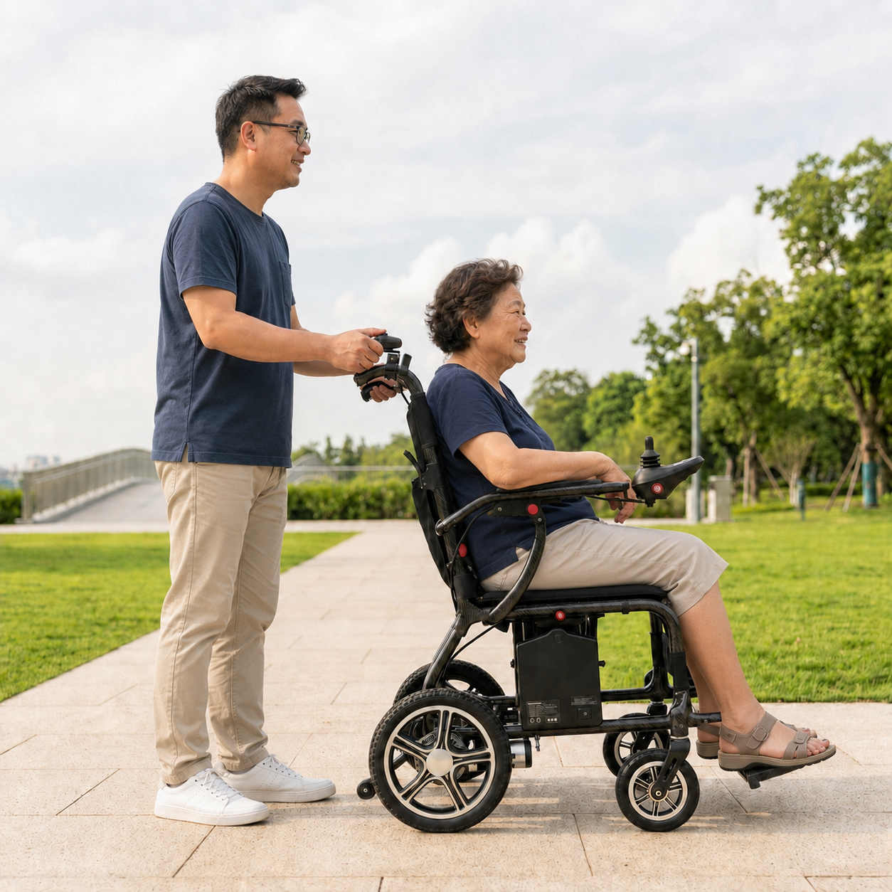 MWHEEL Carbon 2.0 Motorised Electric Wheelchair