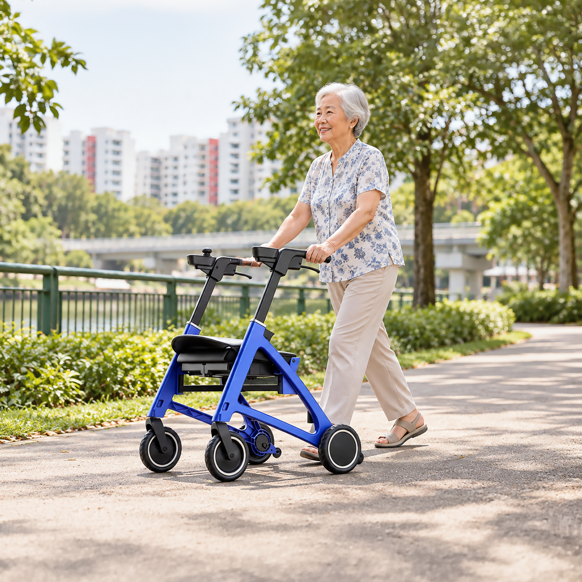 RWHEEL Flex Electric Rollator Wheelchair