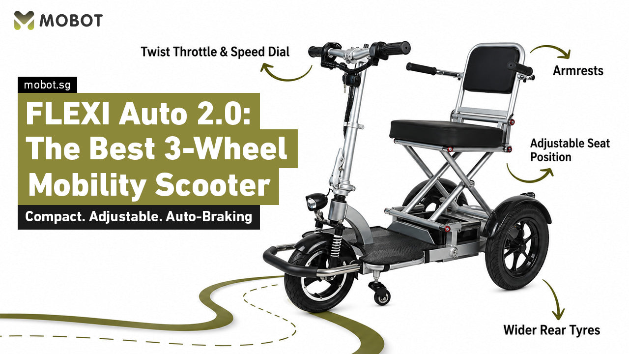 FLEXI Auto 2.0: One of the Best 3-Wheel Mobility Scooters in Singapore