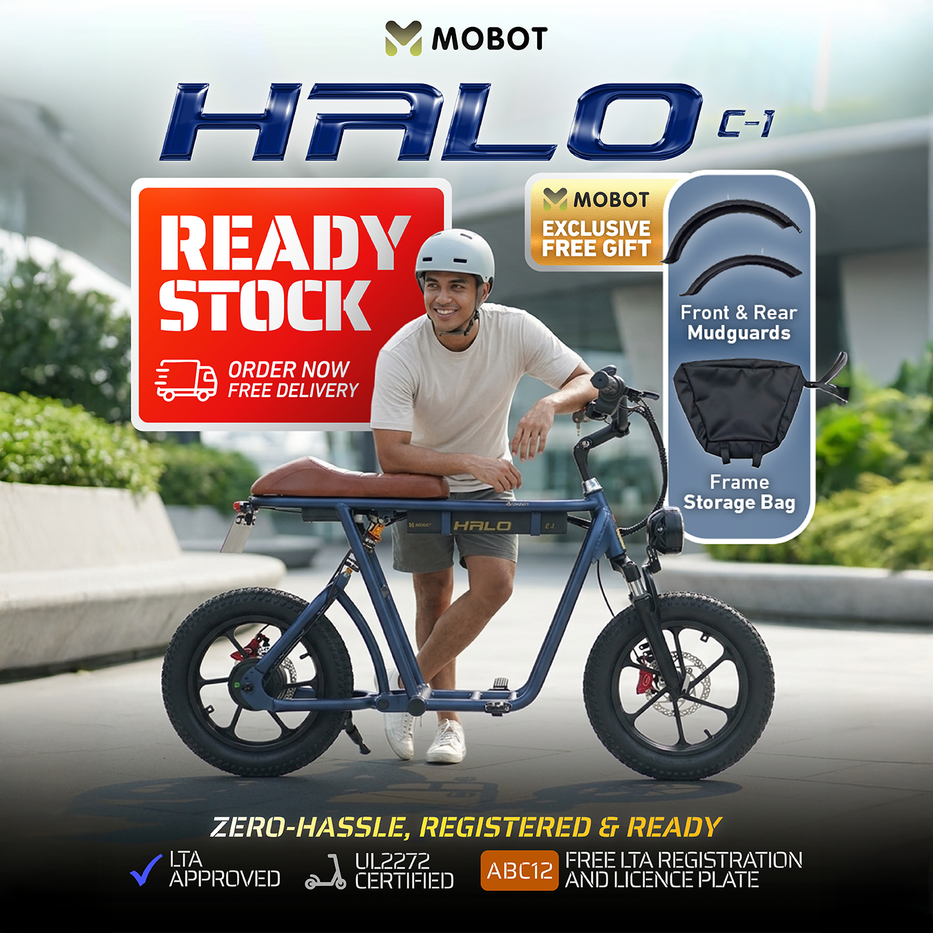 MOBOT HALO C-1 UL2272 Seated Electric Scooter