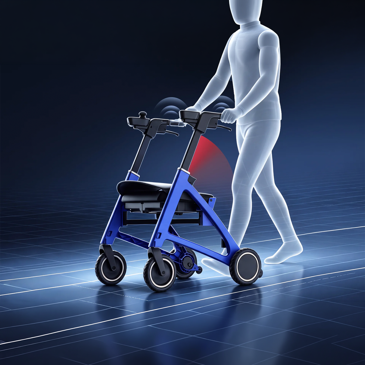 RWHEEL Flex Electric Rollator Wheelchair